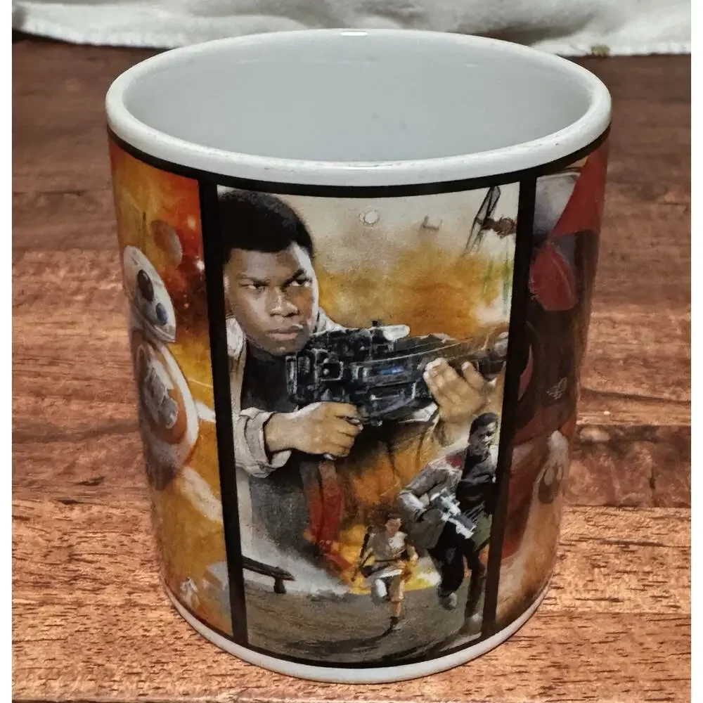 Star Wars Coffee Tea Mug Cup Lucas Film Ltd Rey BB-8 Finn Poe Chewbacca 12oz